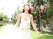 Softcore Asian Teen Upskirt Patnty and Stocking Tease