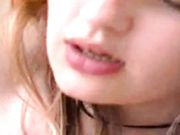 Gorgeous Hairy Skinny Girl with Big Nipples Masturbates