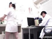 Mesubata - Cute Nurse With White Pantyhose Fucked