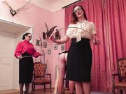 Mistress Luna -Cold Caning From Two Ladies