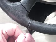 My cumshot in my Car