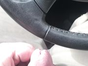 My cumshot in my Car