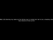 Burning my name on the bitches leg to remind her not to be a cheating whore