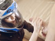 LilusHandjobs - HandJob in Motorcycle Helmet