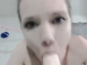 Princess Bambie - little stripper for money Daughter begs to suck your cock