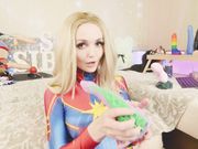 Sia_Siberia - Captain Marvel Tests New Bad Dragon Toys
