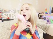 Sia_Siberia - Captain Marvel Tests New Bad Dragon Toys