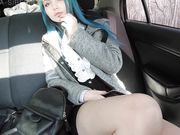 Sia_Siberia - Jerking Off With Mascara In A Taxi
