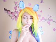Sia_Siberia - My Little Pony Rainbow Dash Rides Big Horse Cock