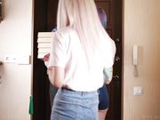 Purple Bitch - No Cash And Sex With Pizza Delivery Guy