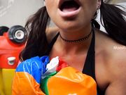 Janey Jones - Naughty Babysitter Beach Ball Pop 2. High Def Pillow Humping