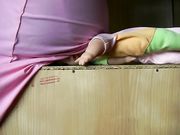 Lady Poison Ivy - Buttcrush Sitting On Toy Doll 6