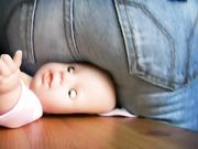 Lady Poison Ivy - Buttcrush Sitting On Toy Doll Near