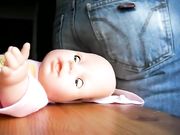 Lady Poison Ivy - Buttcrush Sitting On Toy Doll Near