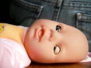 Lady Poison Ivy - Buttcrush Sitting On Toy Doll Near