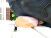 Lady Poison Ivy - Buttcrush Sitting On Toy Doll Outside