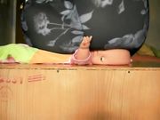 Lady Poison Ivy - Buttcrush Sitting On Toy Dolls Head