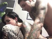 Natasha Grey - Goth Teen In Fishnets Loves Creampies