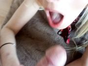 Candeelace - Sexy Schoolgirl Uniform POV Blowjob