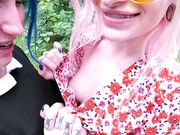 Leah Meow - Rysky Blowjob On Ferris Wheel