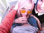Leah Meow - Rysky Blowjob On Ferris Wheel