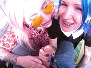 Leah Meow - Rysky Blowjob On Ferris Wheel