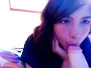 Annabelle Bestia Sloppy Blowjob On Dildo