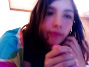 Annabelle Bestia Sloppy Blowjob On Dildo