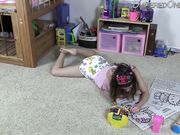 DiaperedOnline - Pastel - Coloring on Floor