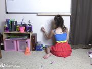 DiaperedOnline - Pastel - Draw on Wall Bathed Spanked