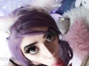 Kiittenymph - 1st Bg Blowjob & Oil Spank Show W Daddy