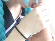 LittleKaylie - Aussie Schoolgirl First Blowjob With Cum