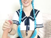 LittleKaylie - Aussie Schoolgirl First Blowjob With Cum