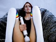 misskittymoon - Cumming In A Blue One Piece And Socks