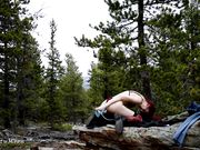 misskittymoon - Horny Redheads Creampie In The Woods