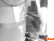 Doris Dawn - Trying My New BodySuit In The Mirror. Pulling My Fishnets Down, I Play With Myself!