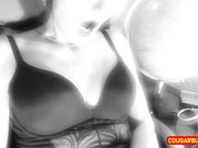 Doris Dawn - Trying My New BodySuit In The Mirror. Pulling My Fishnets Down, I Play With Myself!