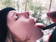 Red Fox - Blowjob Outdoors In Winter Pussy Cute Teen Fucked In The Forest Red Fox