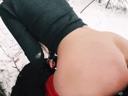 Red Fox - Blowjob Outdoors In Winter Pussy Cute Teen Fucked In The Forest Red Fox