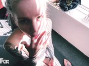 Red Fox - Morning Yoga Turned Into POV Deep Blowjob From Dreadlock Babes Red Fox