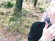 Red Fox - Outdoors Blowjob Teenage Nympho In The Forest Gets Cum On Face Red Fox