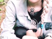 Red Fox - Schoolgirl Sloppy POV Blowjob On Nature Cums On Mouth