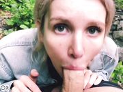 Red Fox - Schoolgirl Sloppy POV Blowjob On Nature Cums On Mouth