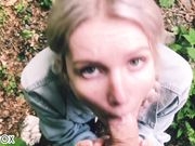 Red Fox - Schoolgirl Sloppy POV Blowjob On Nature Cums On Mouth
