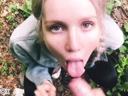 Red Fox - Schoolgirl Sloppy POV Blowjob On Nature Cums On Mouth