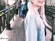 Red Fox - Teen Blowjob Cock Stranger And Jerk Off In A Public Place
