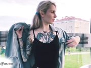 Red Fox - Teen Blowjob Cock Stranger And Jerk Off In A Public Place
