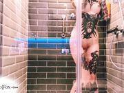 Red Fox - Teen Masturbate Pussy In The Bathroom Hot Solo