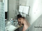 sashaswan - Voyeur Sasha Takes A Shower