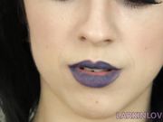 Larkin Love   -  Blue lipstick